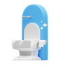 toilet 3d illustration