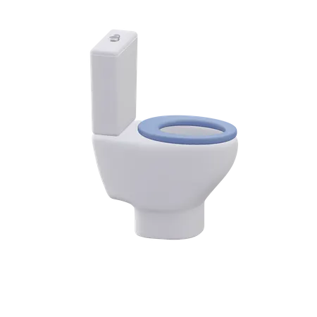 Toilet Bathroom 3 D Illustration 3D Icon
