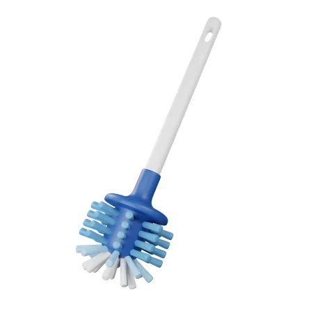 Toilet Brush For Cleaning Toilet 3D Icon