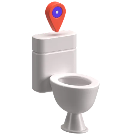 Toilet Location  3D Icon