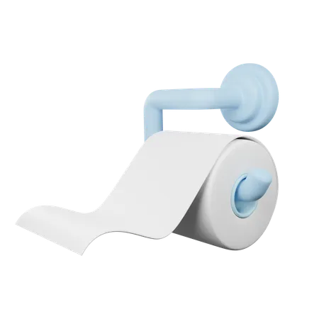 Toilet Paper Or Tissue Paper 3D Icon