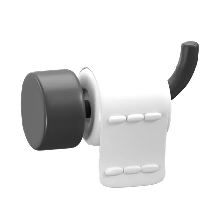 Toilet Paper 3 D Cleaning Service Icon 3D Icon