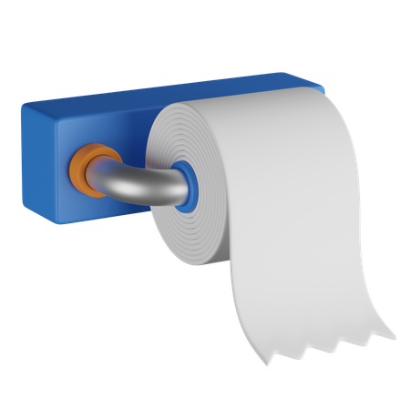 トイレットペーパー  3D Icon