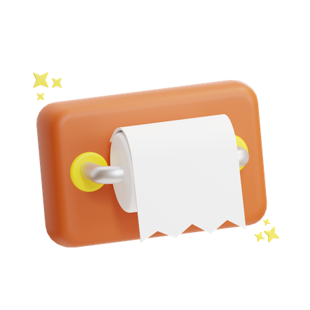 Toilet Paper  3D Icon