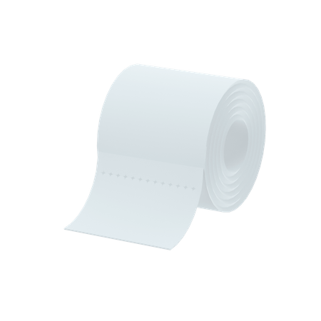 Toilet Paper  3D Illustration