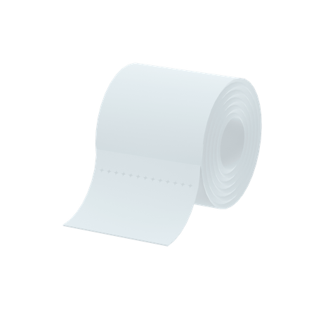 Toilet Paper 3D Illustration