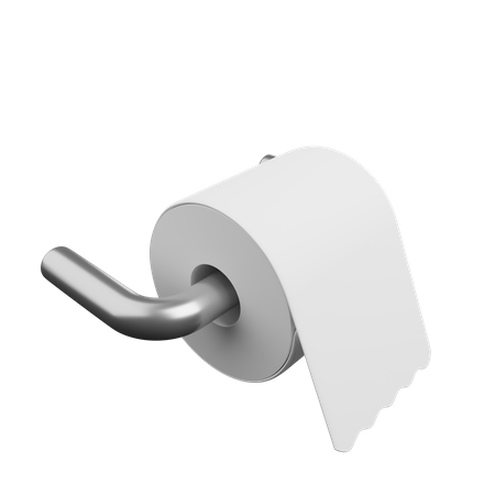 Toilet paper 3D Illustration