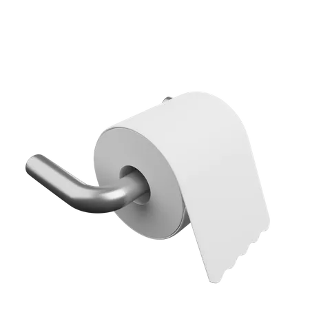 3 D Illustration Of Simple Object Tissue Toilet 3D Illustration