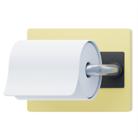 Toilet Paper Roll  3D Icon