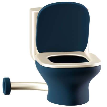 Toilet Pipe Shape  3D Icon