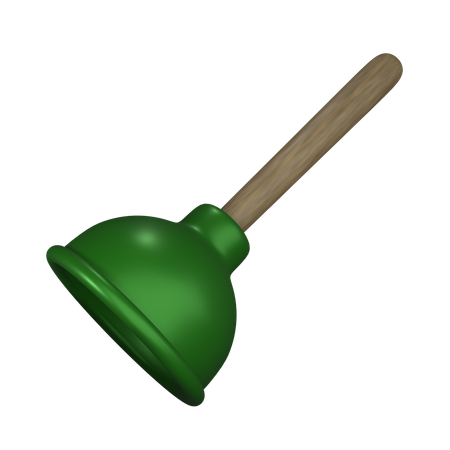 Toilet Plunger  3D Icon