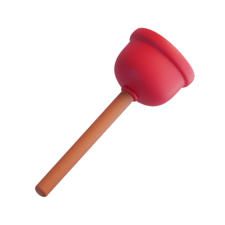 Toilet Plunger  3D Icon