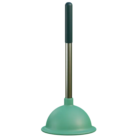 3 D Toilet Plunger Illustration With Transparent Background Isolated Design 3D Icon