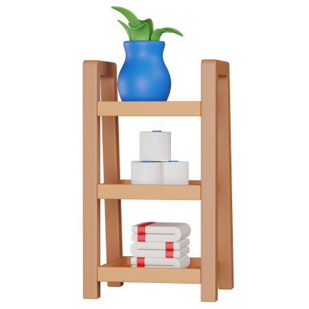 Toilet shelf  3D Icon