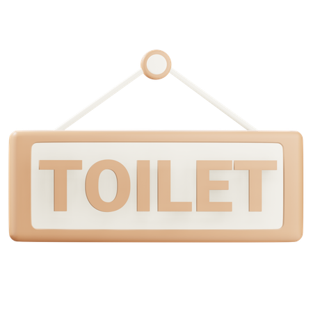 Toilet Sign  3D Icon