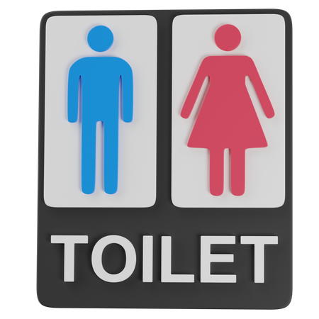 トイレの標識  3D Icon