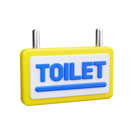 トイレの標識  3D Icon