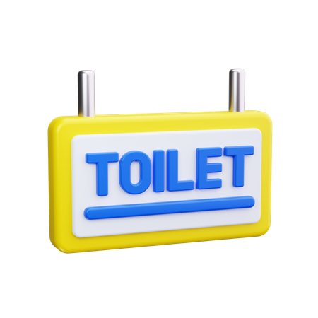 Toilet sign  3D Icon