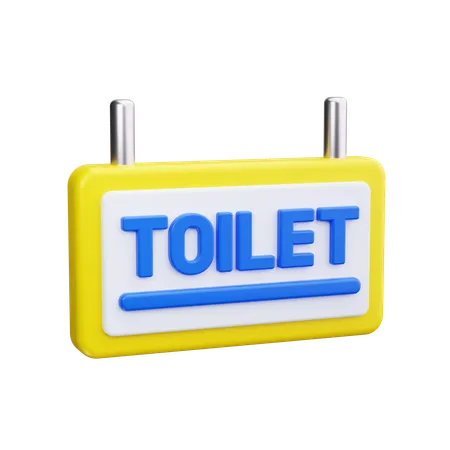 Toilet sign  3D Icon