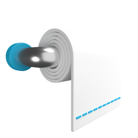 Toilet Tissue  3D Icon