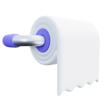 Toilet Tissue  3D Icon