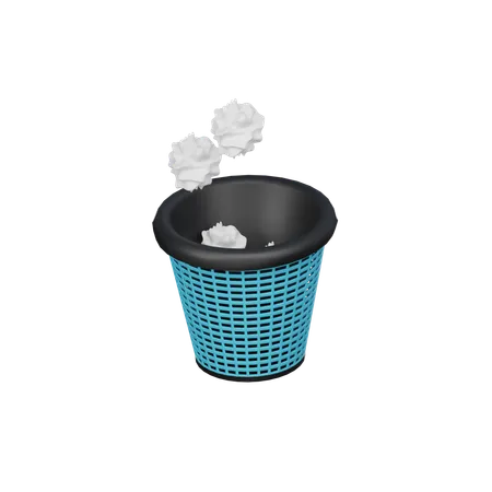 Toilet Trash  3D Icon