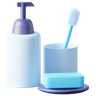 3d bath cosmetics logo