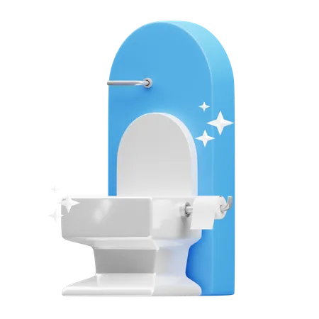 Toilette  3D Illustration