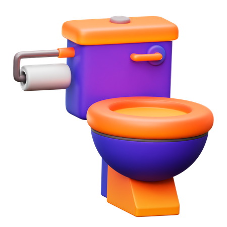 Toilette  3D Icon