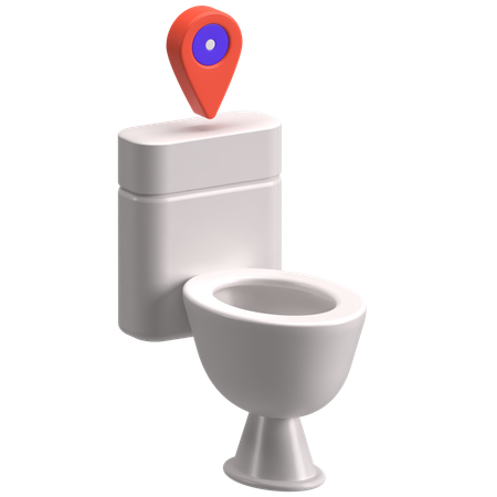 Toilettenstandort  3D Icon