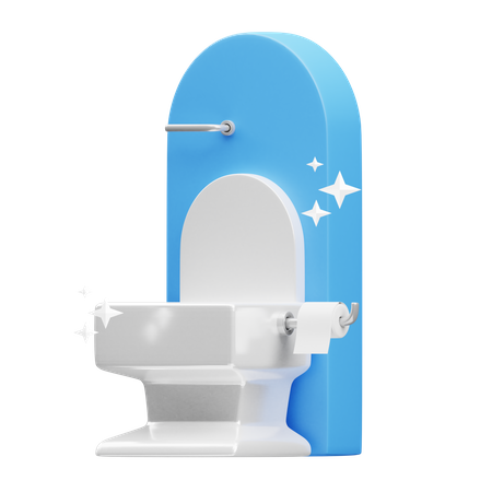 Toilettes  3D Illustration
