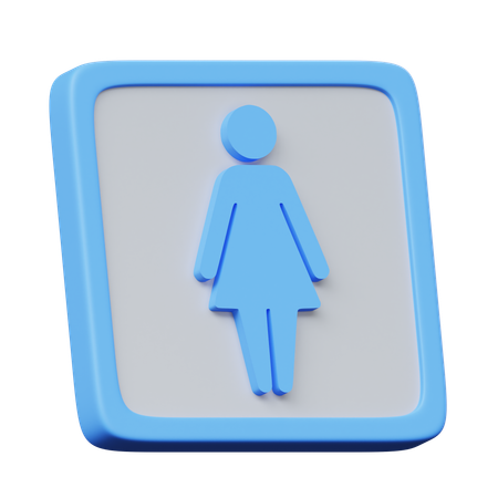 Toilettes féminines  3D Icon