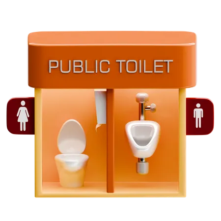 Toilette publique  3D Icon