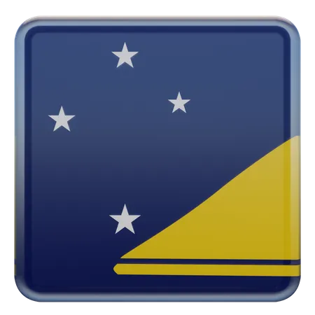 Tokelau Square Flag  3D Icon