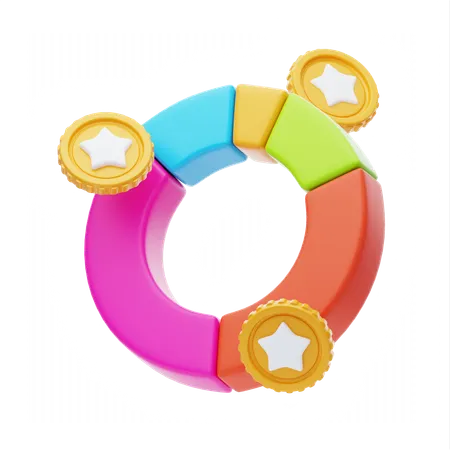 Token Allocation  3D Icon