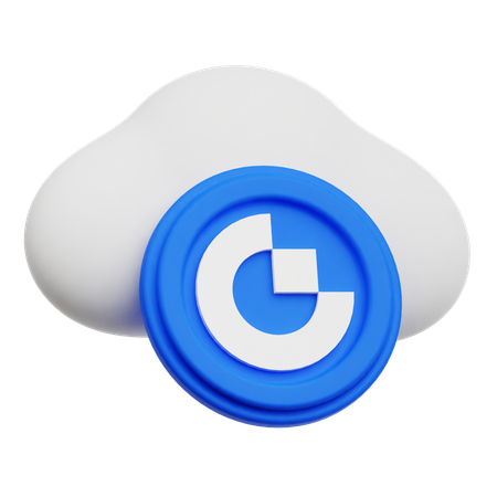 Token de puerta de la nube  3D Icon