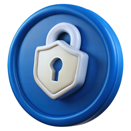 Token de seguridad  3D Icon