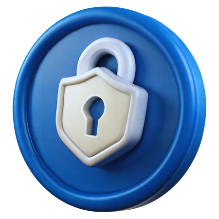 Token de seguridad  3D Icon