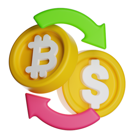 Token Exchange  3D Icon