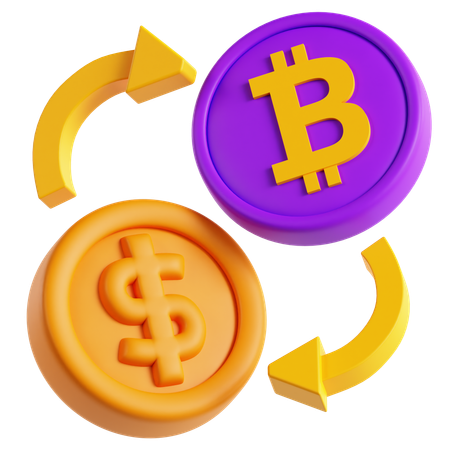Token Exchange  3D Icon