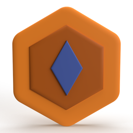 Token Não Fungível  3D Icon