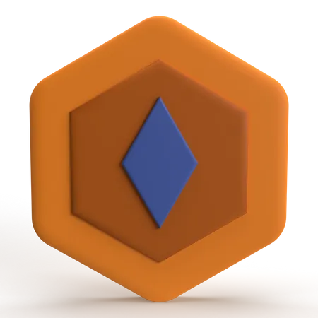 Token Não Fungível  3D Icon