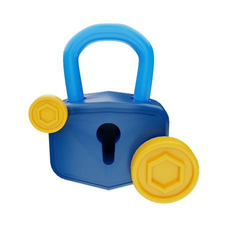 Token Security  3D Illustration