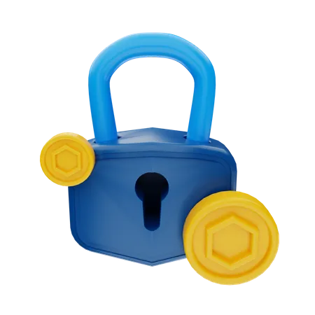 Token Security  3D Illustration