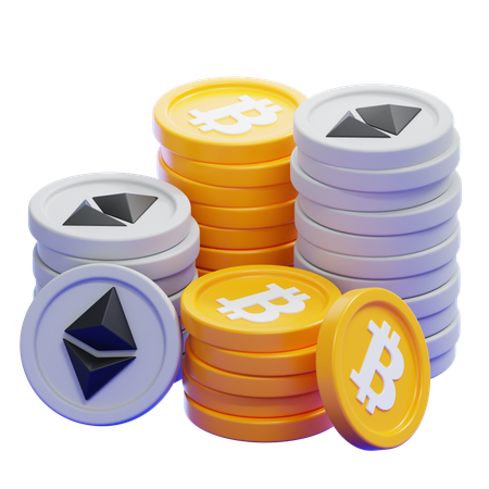 Token Stack  3D Icon