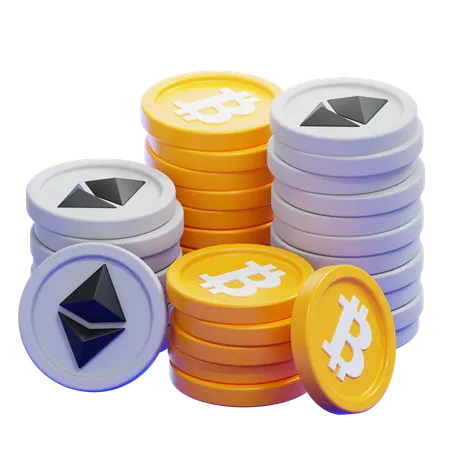 Token Stack  3D Icon