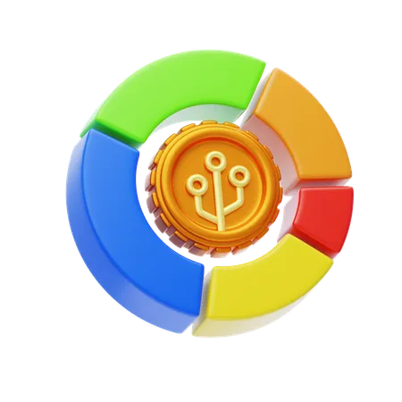 Tokenômico  3D Icon