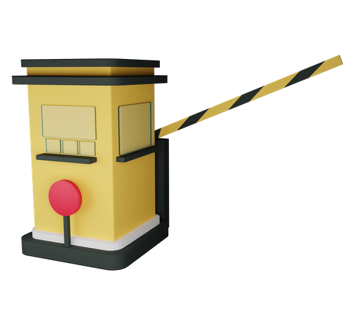 Toll booth  3D Illustration