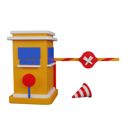 Toll booth repair  3D Icon