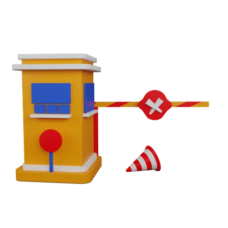 Toll booth repair  3D Icon